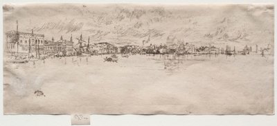Lang Venetië door James Abbott McNeill Whistler