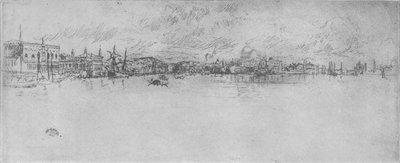 Lang Venetië, ca. 1880, 1904 door James Abbott McNeill Whistler