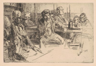 Havenarbeider, 1859 door James Abbott McNeill Whistler
