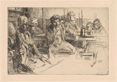 Havenarbeiders, 1859 door James Abbott McNeill Whistler