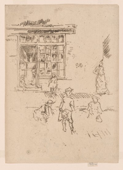 Knikkers, ca. 1886-88 door James Abbott McNeill Whistler