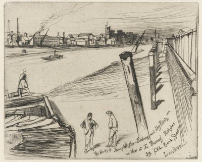 Millbank, 1861 door James Abbott McNeill Whistler