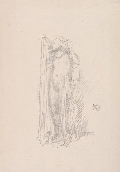 Model Draping door James Abbott McNeill Whistler