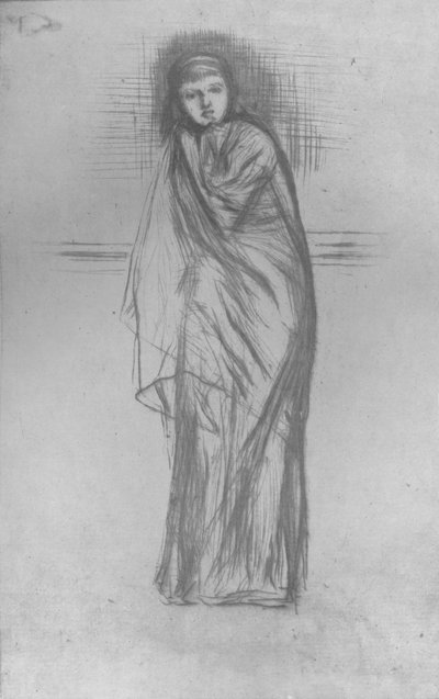 Model rustend, 1870, 1904 door James Abbott McNeill Whistler