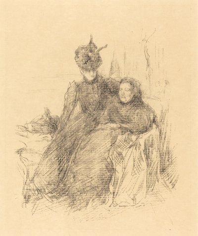 Moeder en dochter, 1897 door James Abbott McNeill Whistler