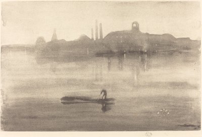 Nocturne door James Abbott McNeill Whistler