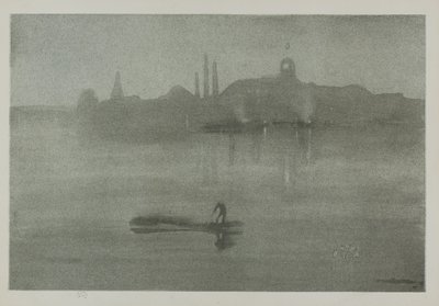 Nocturne, 1878, gepubliceerd 1887 door James Abbott McNeill Whistler