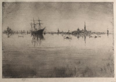 Nocturne door James Abbott McNeill Whistler
