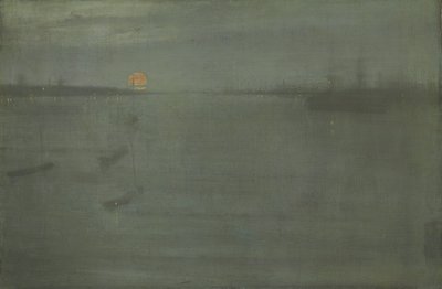 Nocturne: Blauw en Goud, Southampton Water door James Abbott McNeill Whistler