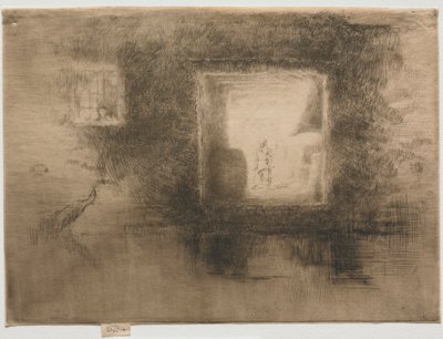 Nocturne Furnace door James Abbott McNeill Whistler