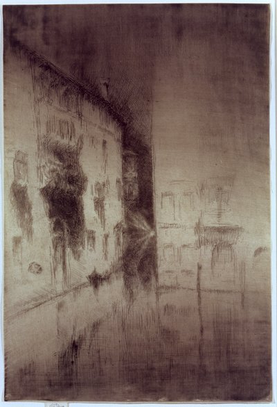 Nocturne: Paleizen, 1879-80 door James Abbott McNeill Whistler