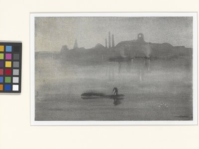 Nocturne: De Theems bij Battersea door James Abbott McNeill Whistler