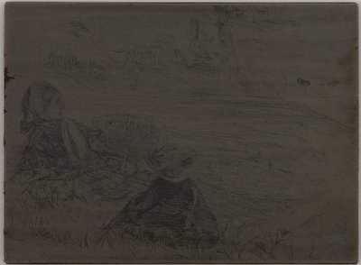 Kindermeisje en Kind door James Abbott McNeill Whistler