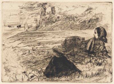 Kindermeisje en Kind door James Abbott McNeill Whistler