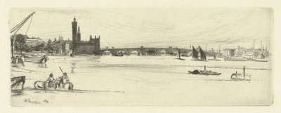 Oude Westminsterbrug door James Abbott McNeill Whistler