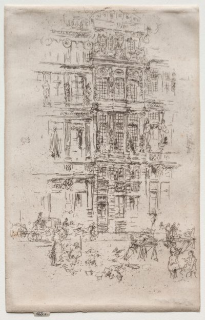 Paleizen, Brussel door James Abbott McNeill Whistler