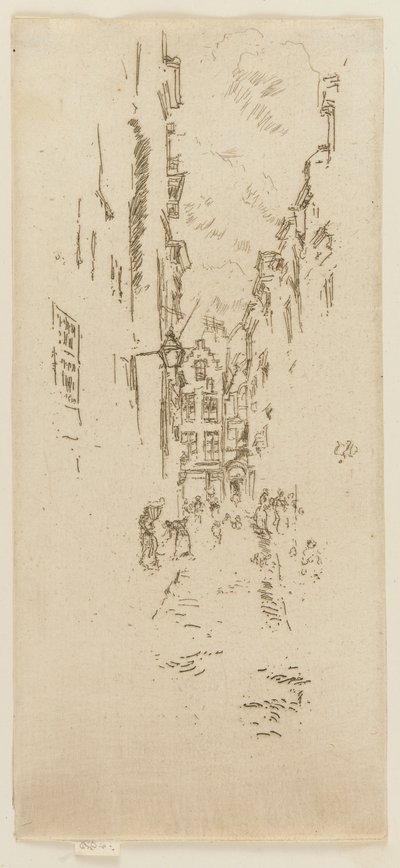 Petite Rue des Bouchers door James Abbott McNeill Whistler