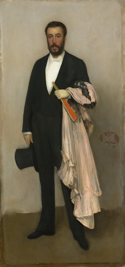 Portret van Theodore Duret, 1883 door James Abbott McNeill Whistler