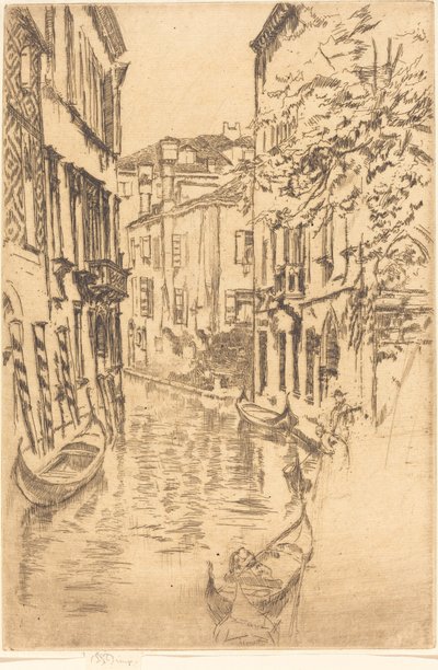 Rustig Kanaal, 1880 door James Abbott McNeill Whistler
