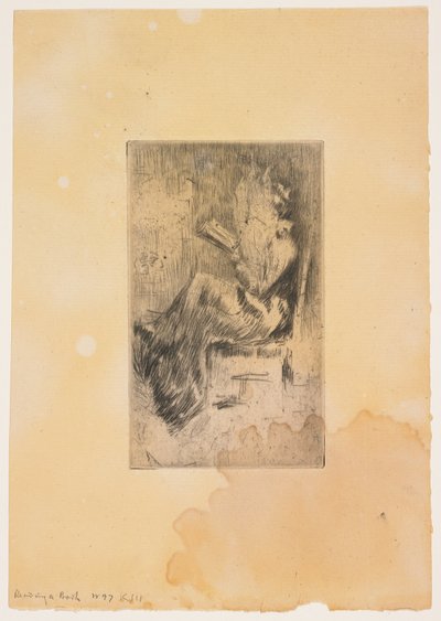 Ein Buch lesen door James Abbott McNeill Whistler