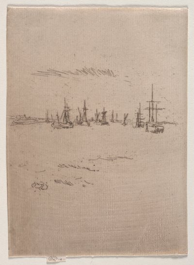 Terug naar Tilbury door James Abbott McNeill Whistler