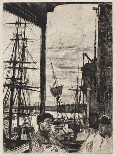 Rotherhithe door James Abbott McNeill Whistler