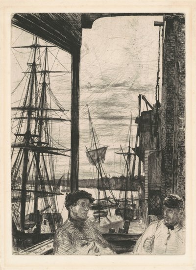 Rotherhithe, 1860 door James Abbott McNeill Whistler