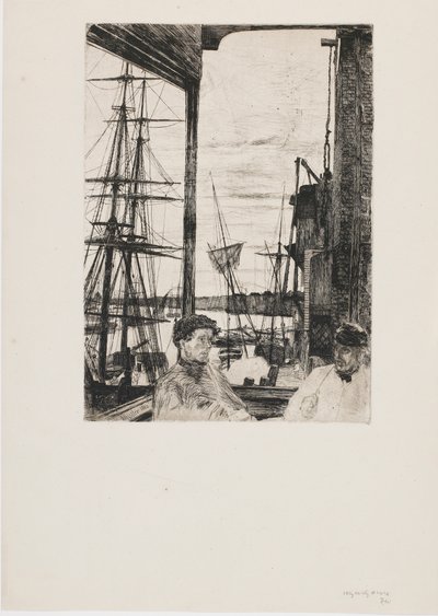 Rotherhithe, 1860 door James Abbott McNeill Whistler