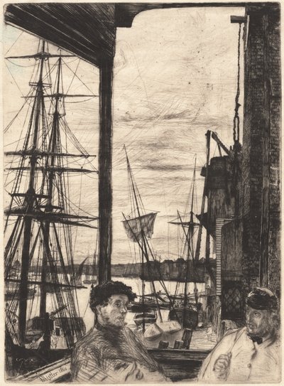 Rotherhithe, 1860 door James Abbott McNeill Whistler