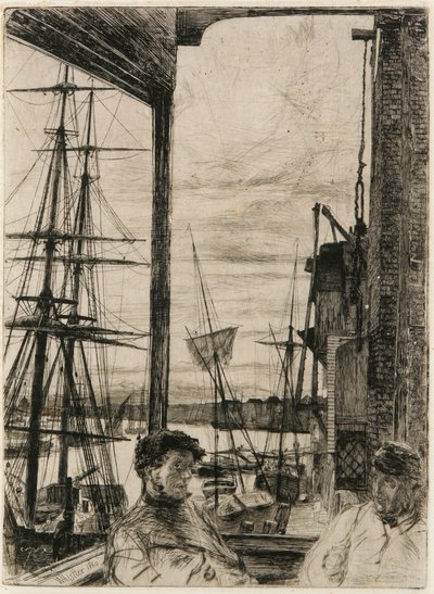 Rotherhithe, 1860 door James Abbott McNeill Whistler