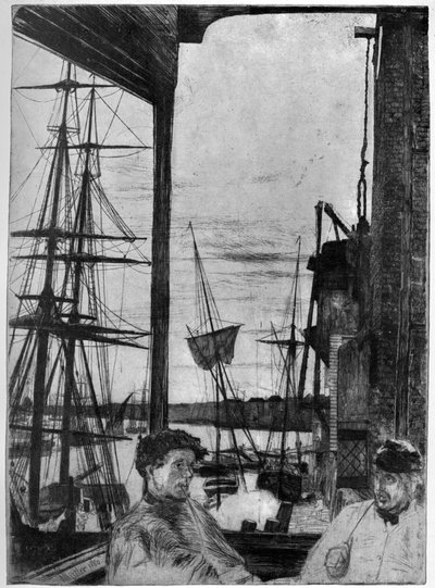 Rotherhithe, 1860 door James Abbott McNeill Whistler