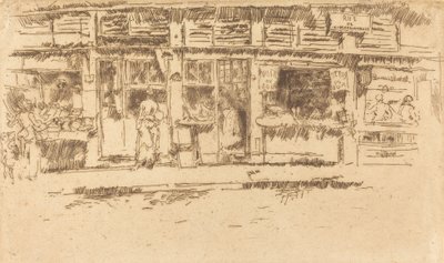 Rue de la Rochefoucault, 1893 door James Abbott McNeill Whistler