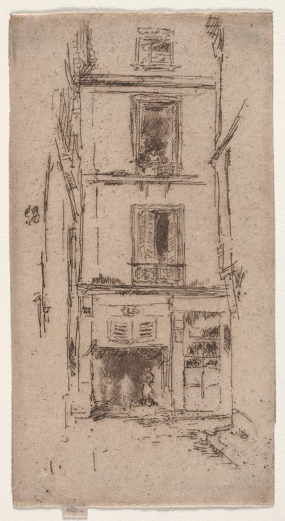 Rue des Bons Enfants, Tours door James Abbott McNeill Whistler