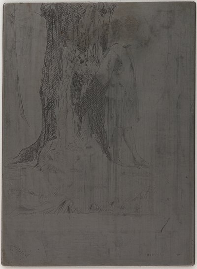 Seymour onder een boom door James Abbott McNeill Whistler