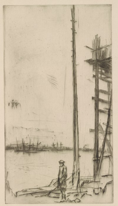 Scheepswerf, Liverpool door James Abbott McNeill Whistler