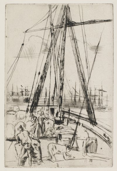 Scheepvaart in Liverpool door James Abbott McNeill Whistler