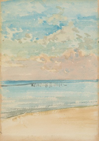 Southend - Zonsondergang door James Abbott McNeill Whistler