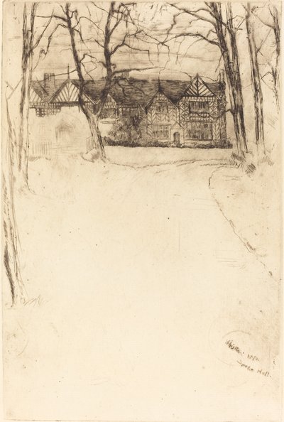 Speke Hall, nr.1, 1870 door James Abbott McNeill Whistler