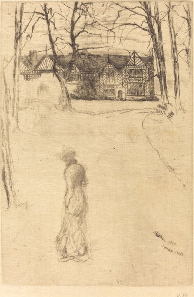 Speke Hall, No.1 door James Abbott McNeill Whistler