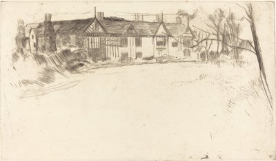 Speke Hall, No.2 door James Abbott McNeill Whistler