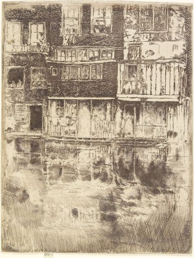 Vierkant Huis, Amsterdam, 1889 door James Abbott McNeill Whistler
