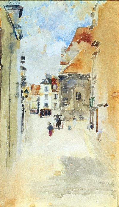Straatscène door James Abbott McNeill Whistler