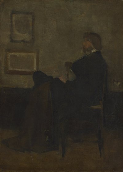 Studie voor Arrangement in Grijs en Zwart, Nr. 2: Portret van Thomas Carlyle door James Abbott McNeill Whistler