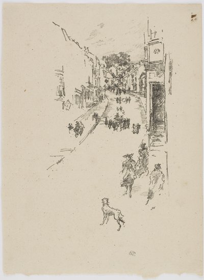 Zondag, Lyme Regis, 1895 door James Abbott McNeill Whistler