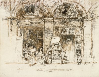 Zonnebloemen, Rue des Beaux-Arts, c.1892-93 door James Abbott McNeill Whistler