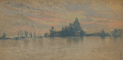 Zonsondergang: Venetië, ca. 1880 1903-1904 door James Abbott McNeill Whistler