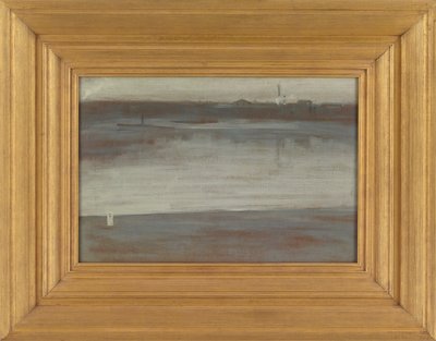 Symfonie in grijs: Vroege ochtend, Thames door James Abbott McNeill Whistler