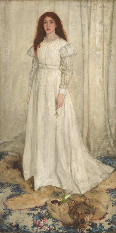Symfonie in Wit, Nr. 1: Het Witte Meisje, 1862 door James Abbott McNeill Whistler