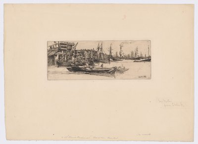 Thames Magazijnen door James Abbott McNeill Whistler