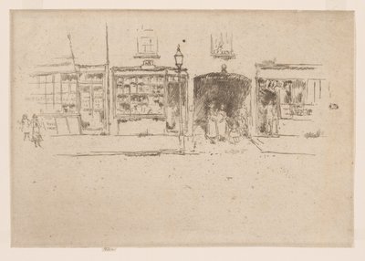 De kapperszaak, Chelsea door James Abbott McNeill Whistler